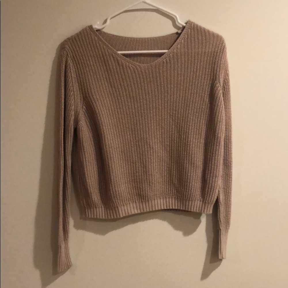 Beige/light pink Brandy Melville sweater